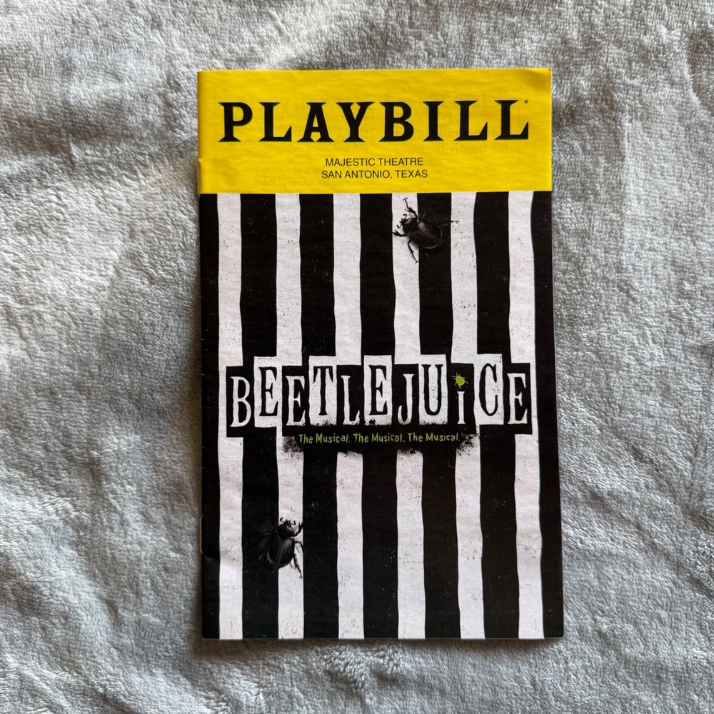 Beetlejuice The Musical Playbill Feb. 2024 Majestic Theatre San Antonio - K005